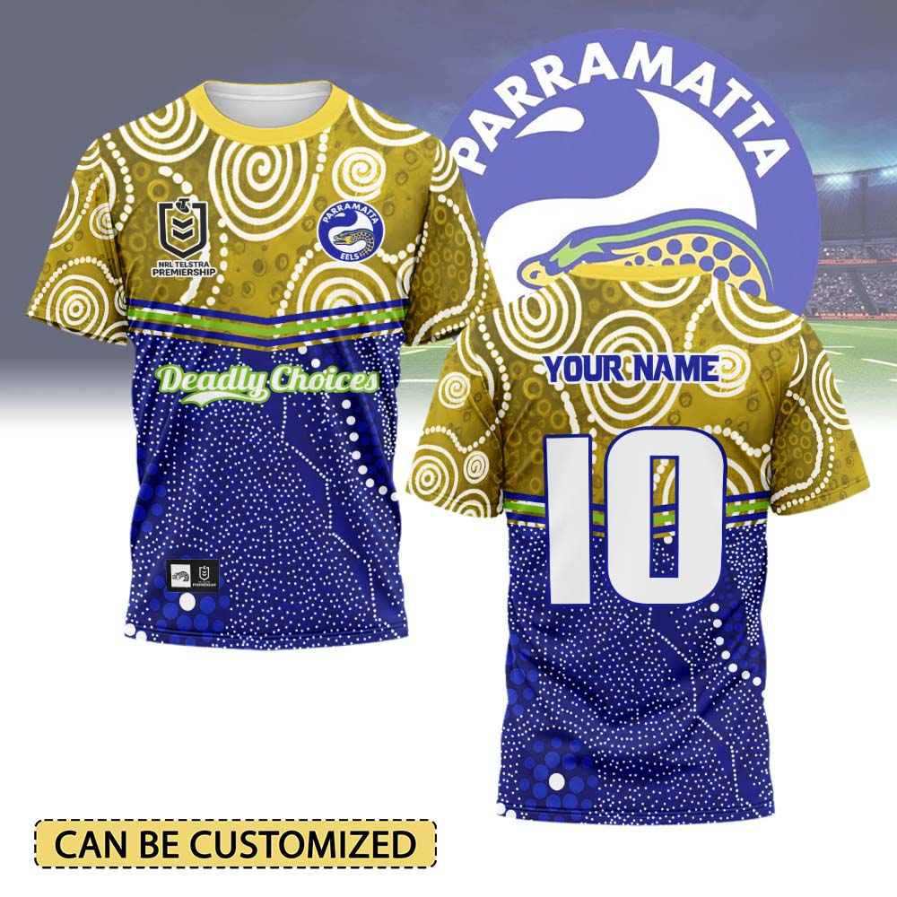 Auspiritmerch Parramatta Eels Personalized T Shirt Gift For Fans