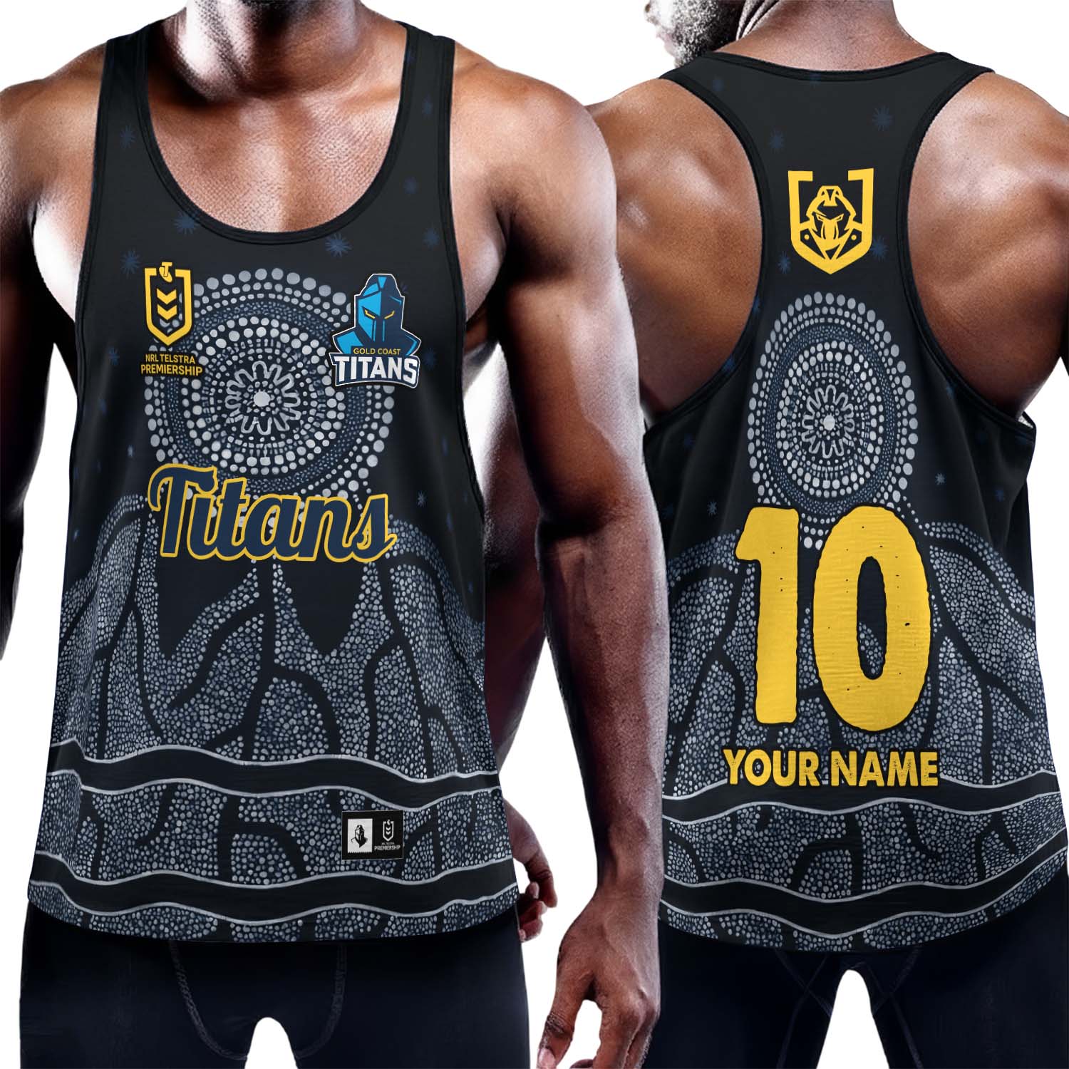 Auspiritmerch Gold Coast Titans Personalized Unisex Tank Top Gift For Fans