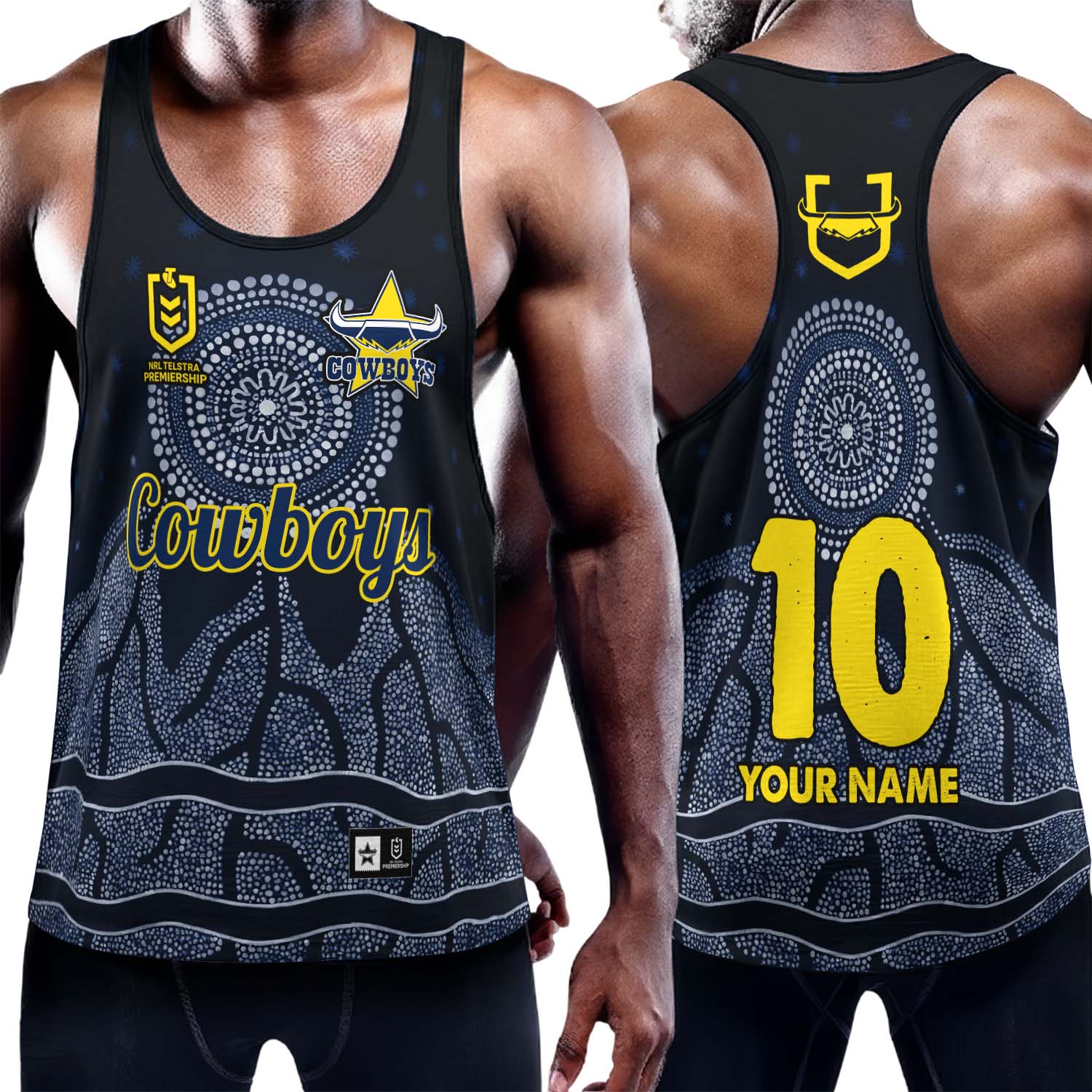 Auspiritmerch North Queensland Cowboys Personalized Unisex Tank Top Gift For Fans