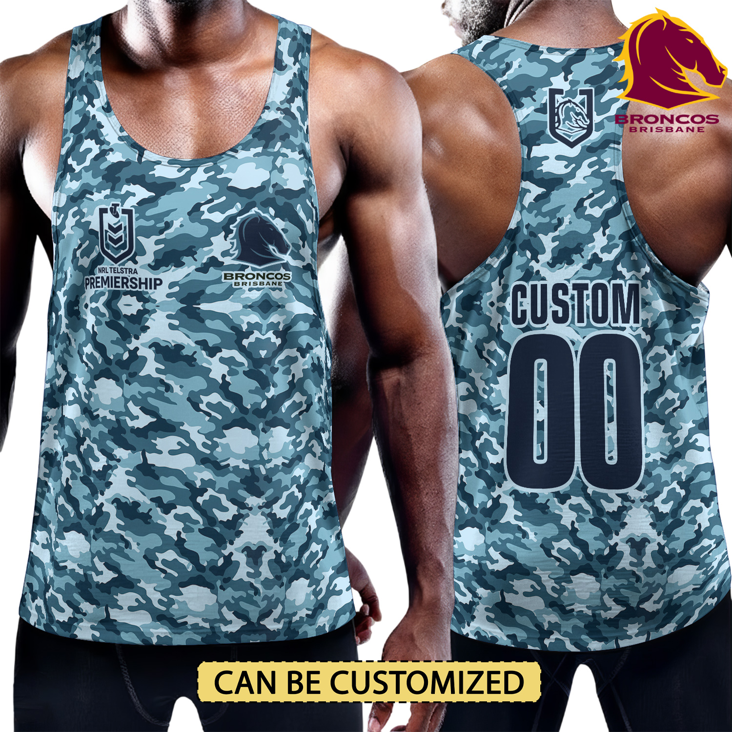 Auspiritmerch Brisbane Broncos Personalized Unisex Tank Top Gift For Fans