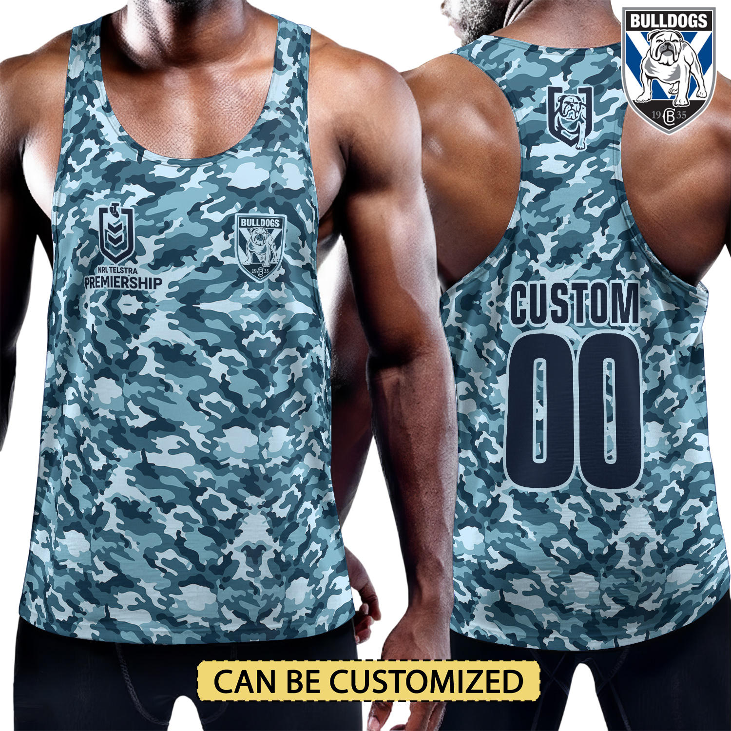 Auspiritmerch Canterbury-Bankstown Bulldogs Personalized Unisex Tank Top Gift For Fans