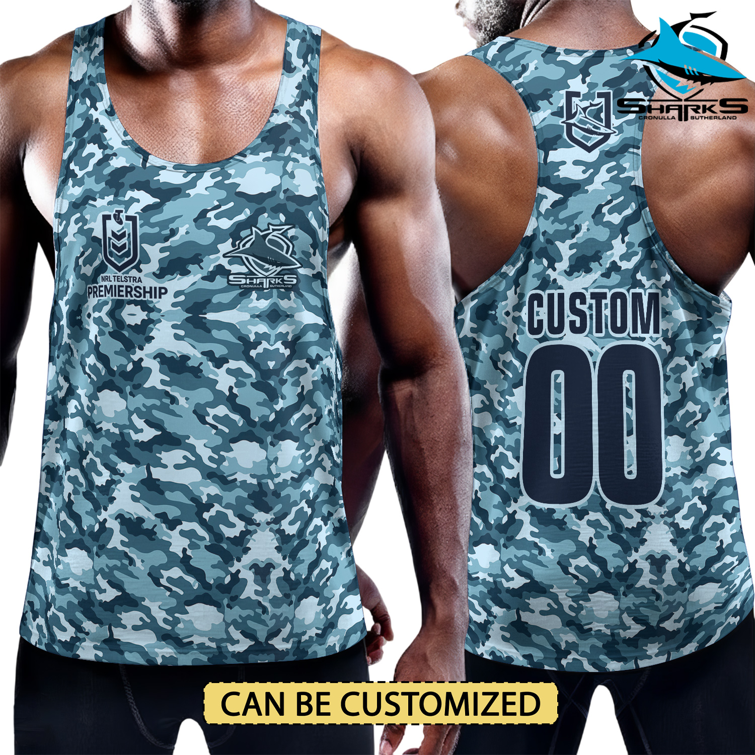 Auspiritmerch Cronulla-Sutherland Sharks Personalized Unisex Tank Top Gift For Fans