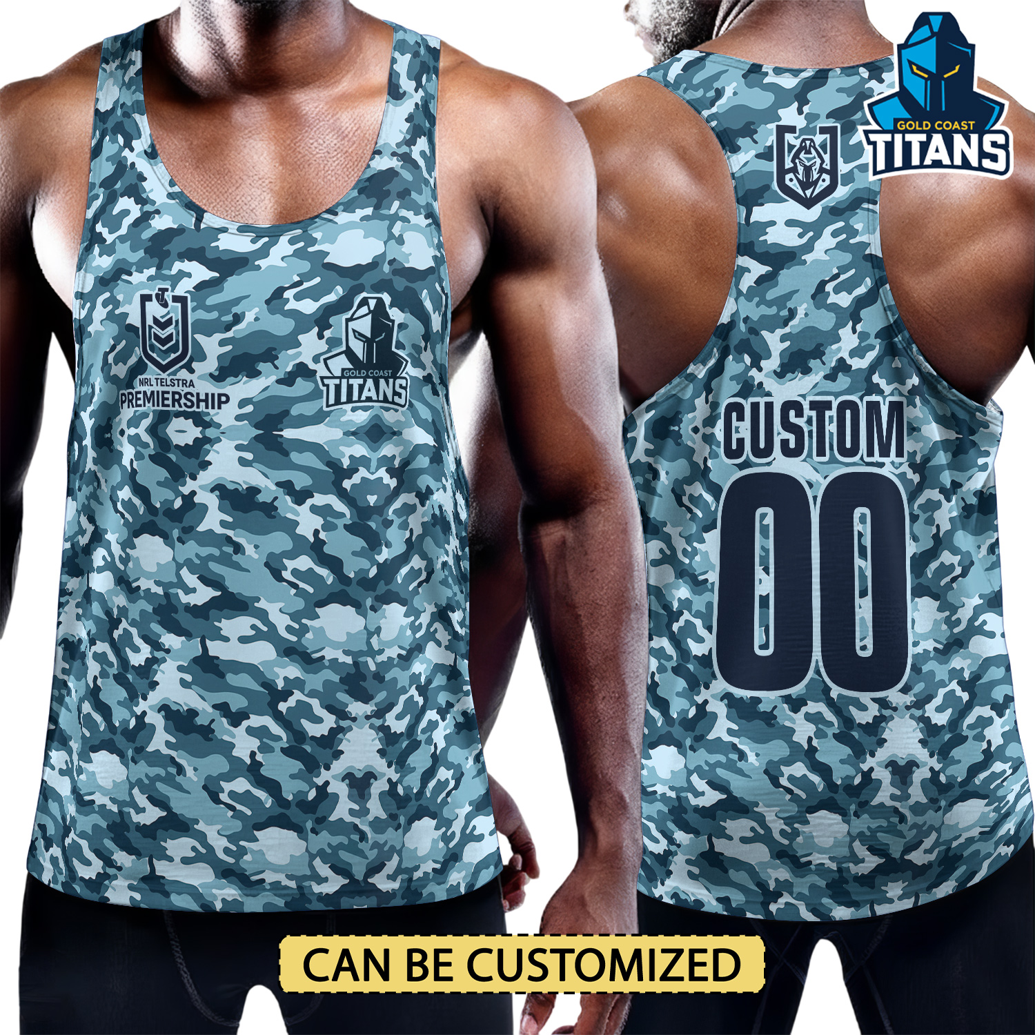 Auspiritmerch Gold Coast Titans Personalized Unisex Tank Top Gift For Fans
