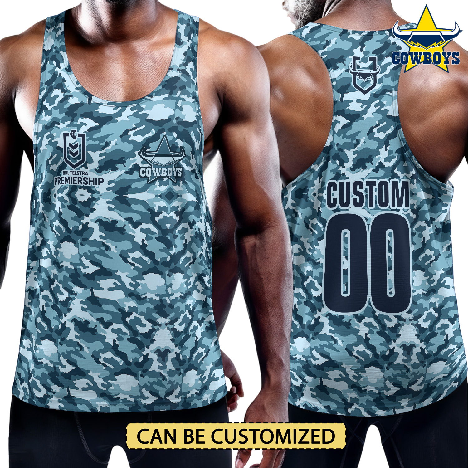 Auspiritmerch North Queensland Cowboys Personalized Unisex Tank Top Gift For Fans