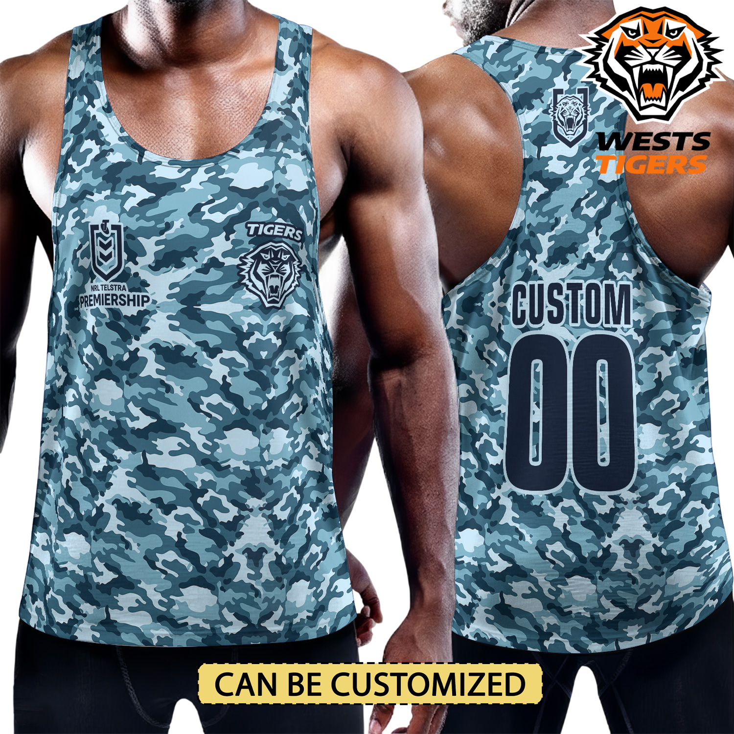 Auspiritmerch Wests Tigers Personalized Unisex Tank Top Gift For Fans