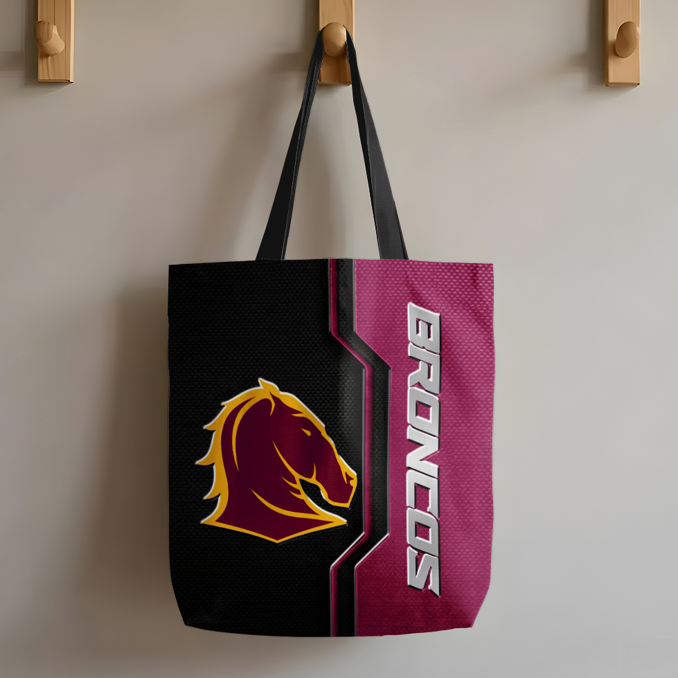 Auspiritmerch Brisbane Broncos Personalized Tote Bags Gift For Fans