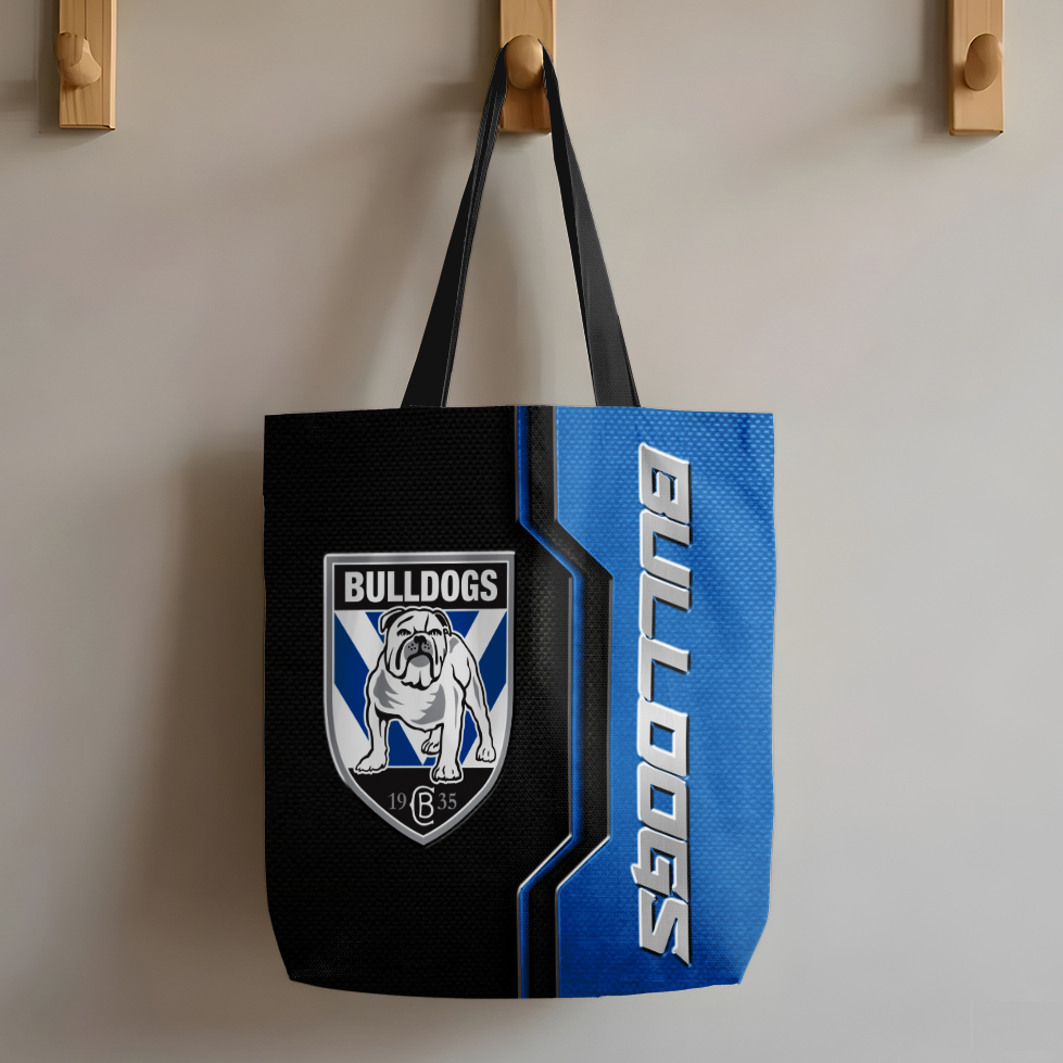 Auspiritmerch Canterbury-Bankstown Bulldogs Personalized Tote Bags Gift For Fans