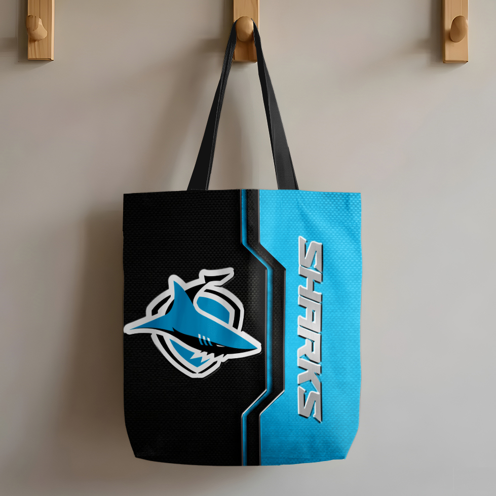 Auspiritmerch Cronulla-Sutherland Sharks Personalized Tote Bags Gift For Fans