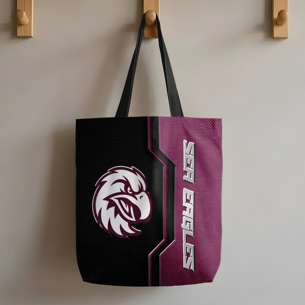 Auspiritmerch Manly Warringah Sea Eagles Personalized Tote Bags Gift For Fans