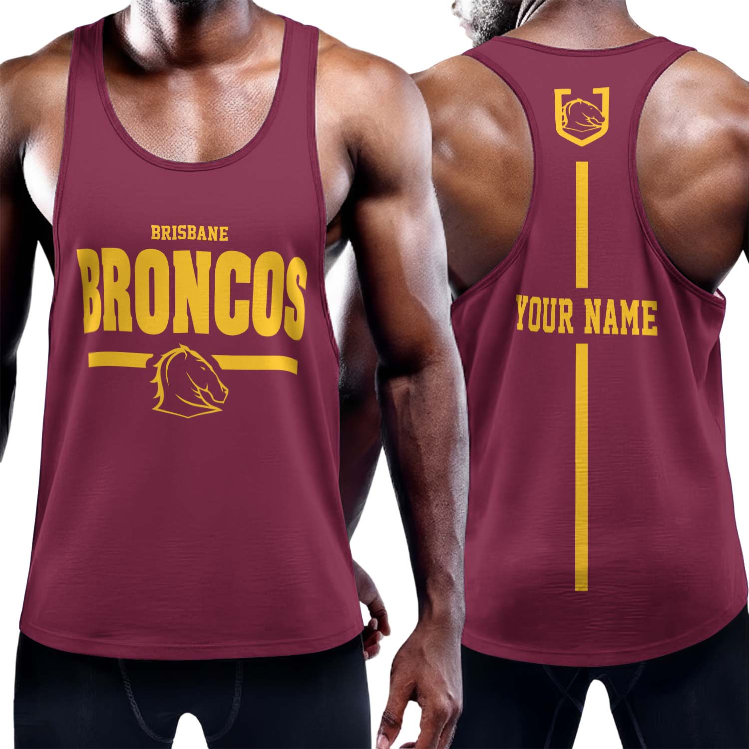 Auspiritmerch Brisbane Broncos Personalized Unisex Tank Top Gift For Fans