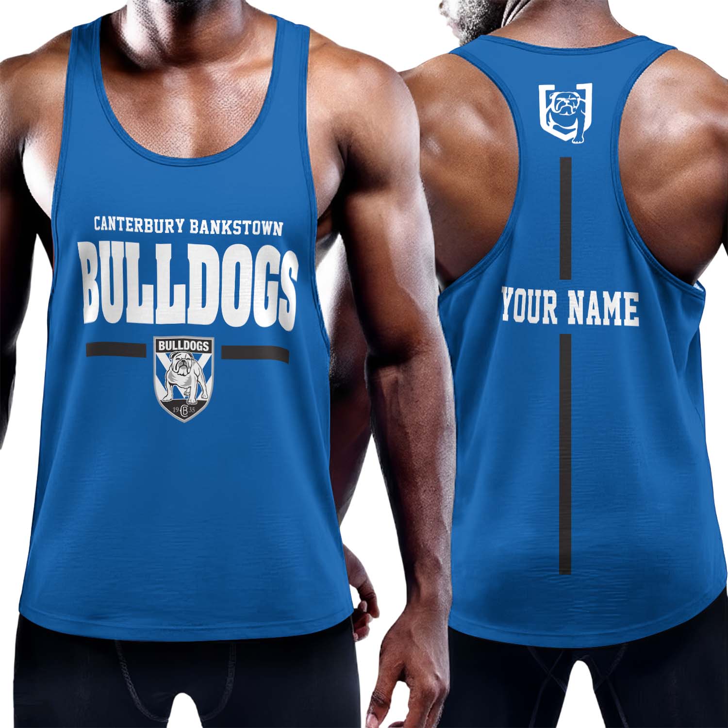 Auspiritmerch Canterbury-Bankstown Bulldogs Personalized Unisex Tank Top Gift For Fans