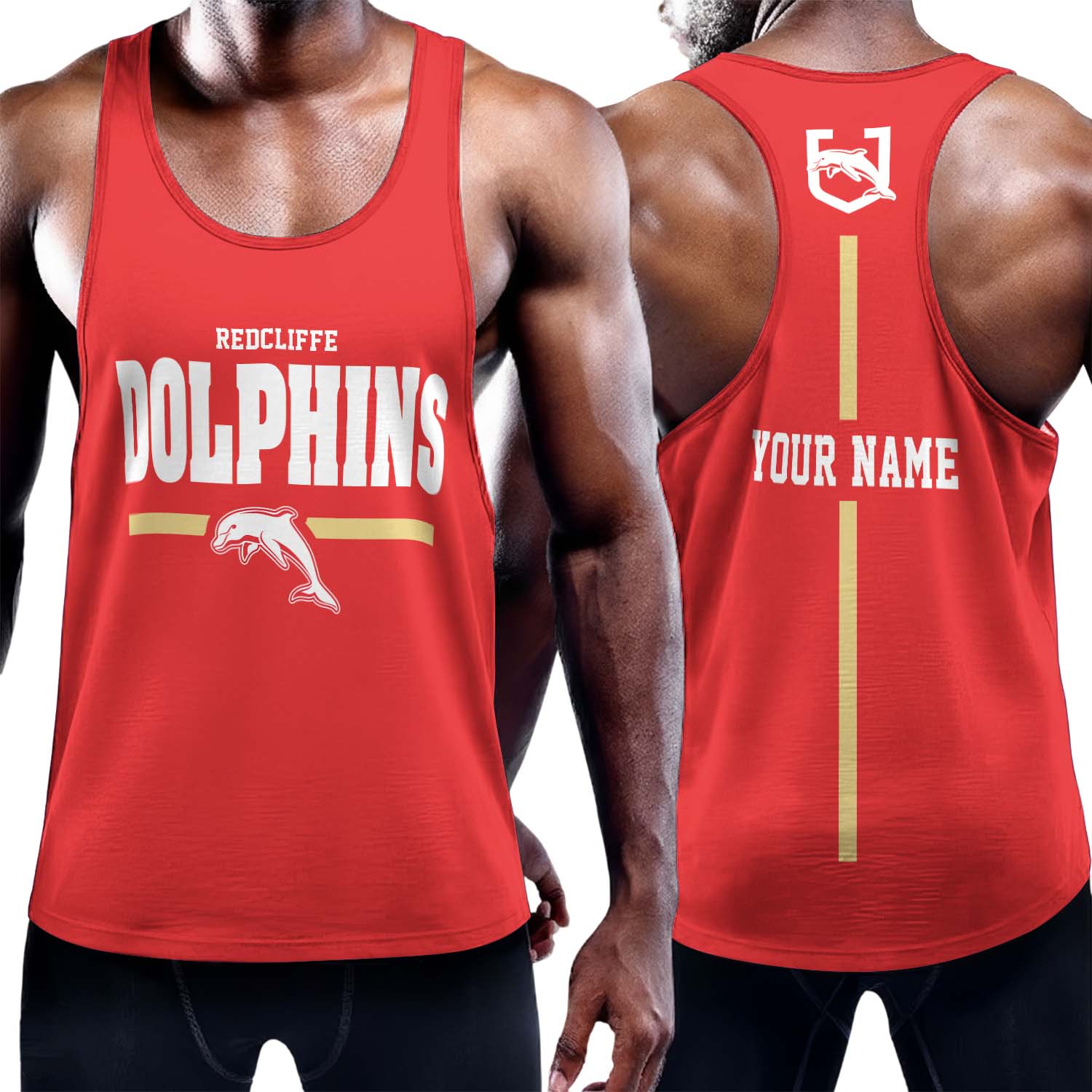 Auspiritmerch Dolphins Personalized Unisex Tank Top Gift For Fans