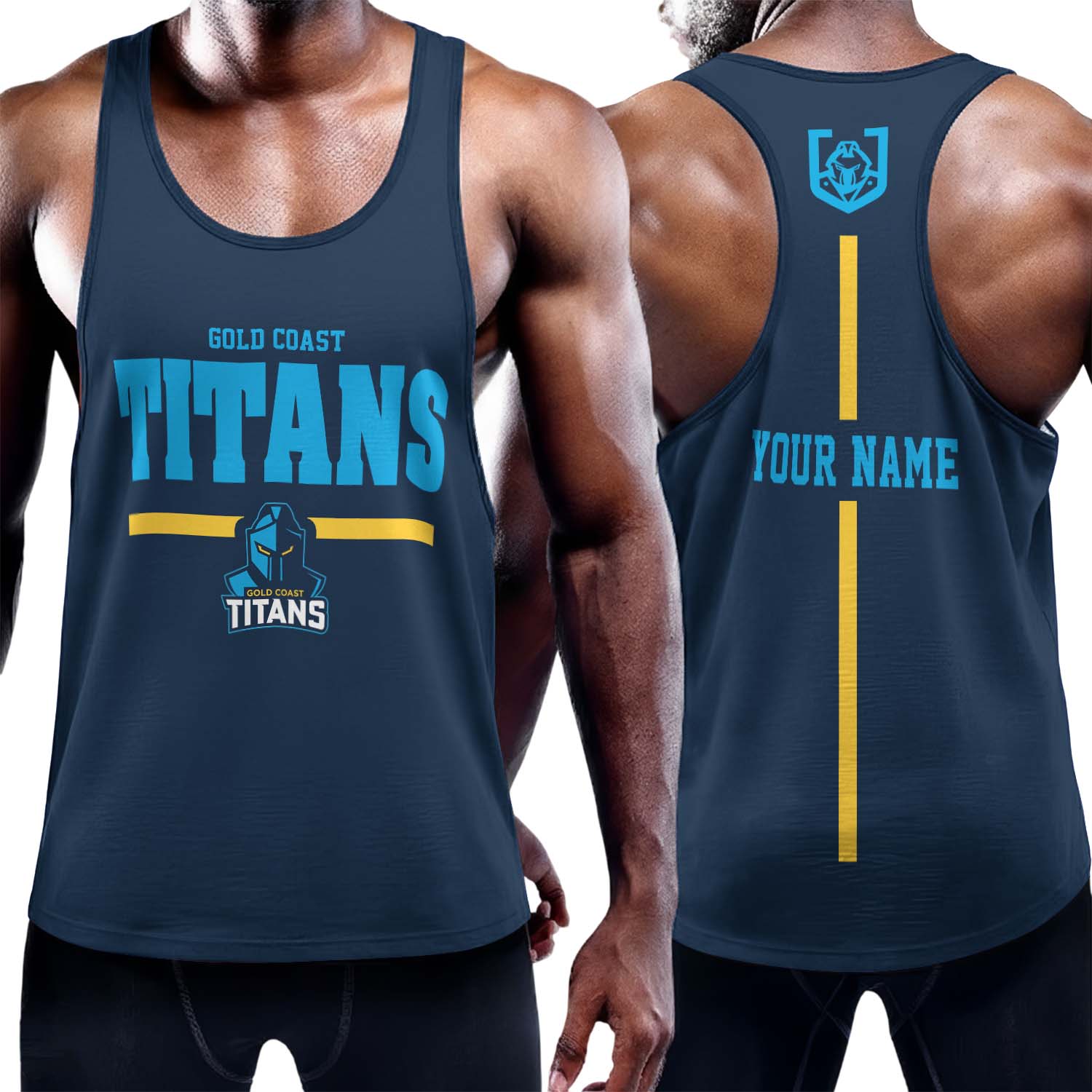 Auspiritmerch Gold Coast Titans Personalized Unisex Tank Top Gift For Fans