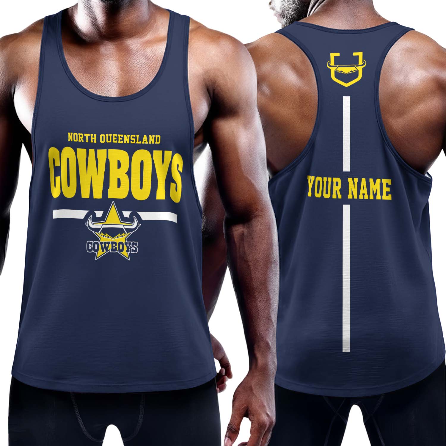 Auspiritmerch North Queensland Cowboys Personalized Unisex Tank Top Gift For Fans