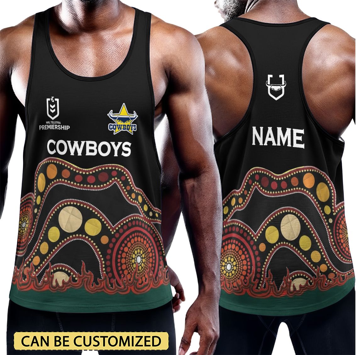 Auspiritmerch North Queensland Cowboys Personalized Unisex Tank Top Gift For Fans