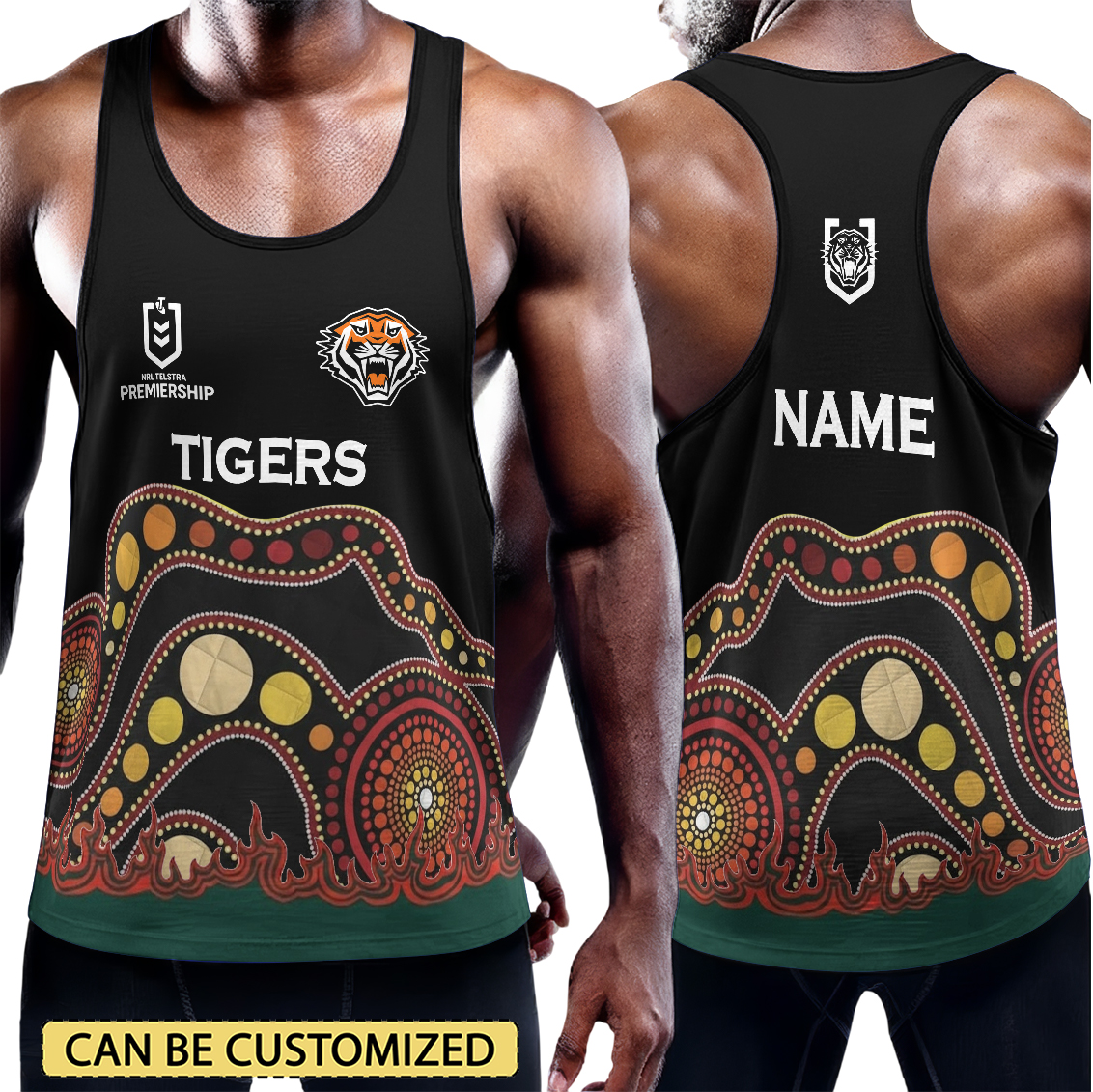 Auspiritmerch Wests Tigers Personalized Unisex Tank Top Gift For Fans