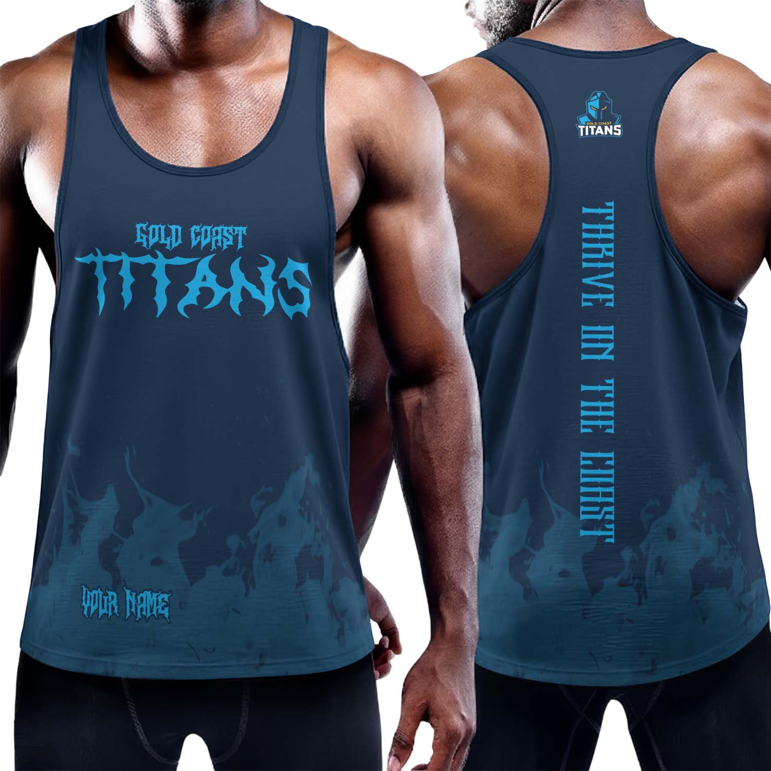 Auspiritmerch Gold Coast Titans Personalized Unisex Tank Top Gift For Fans