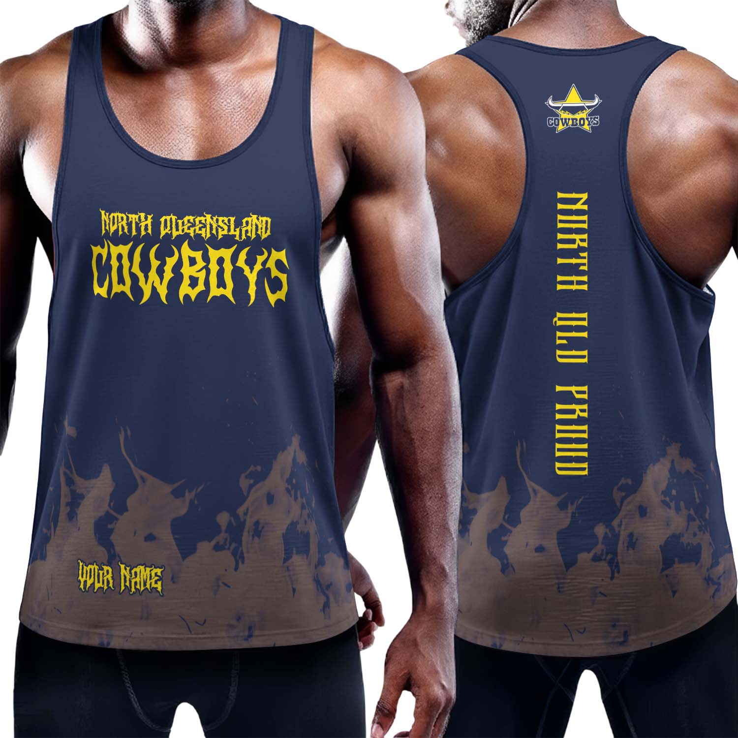 Auspiritmerch North Queensland Cowboys Personalized Unisex Tank Top Gift For Fans