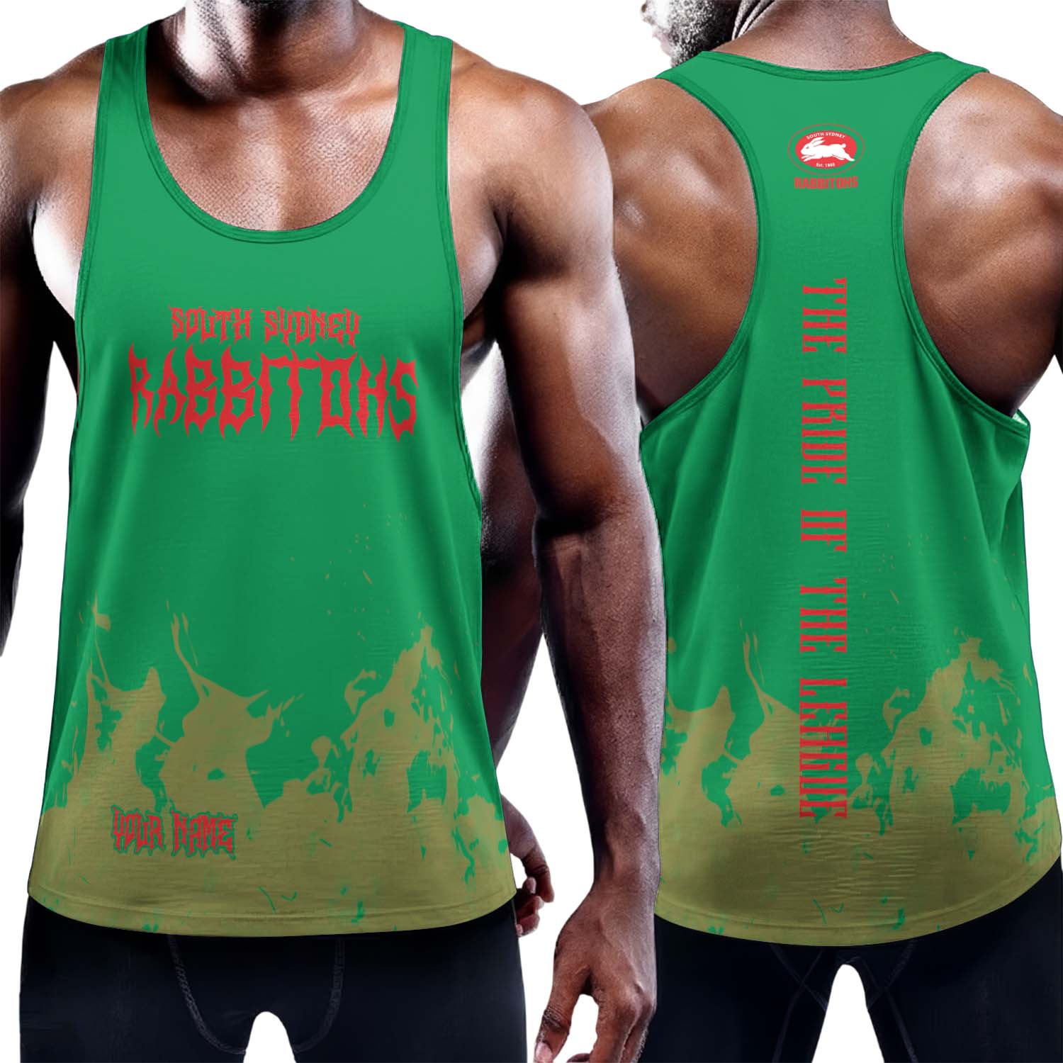 Auspiritmerch South Sydney Rabbitohs Personalized Unisex Tank Top Gift For Fans