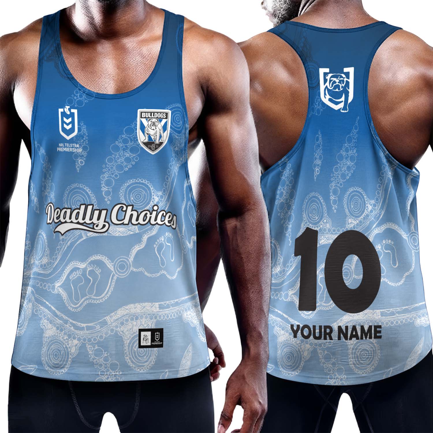 Auspiritmerch Canterbury-Bankstown Bulldogs Personalized Unisex Tank Top Gift For Fans