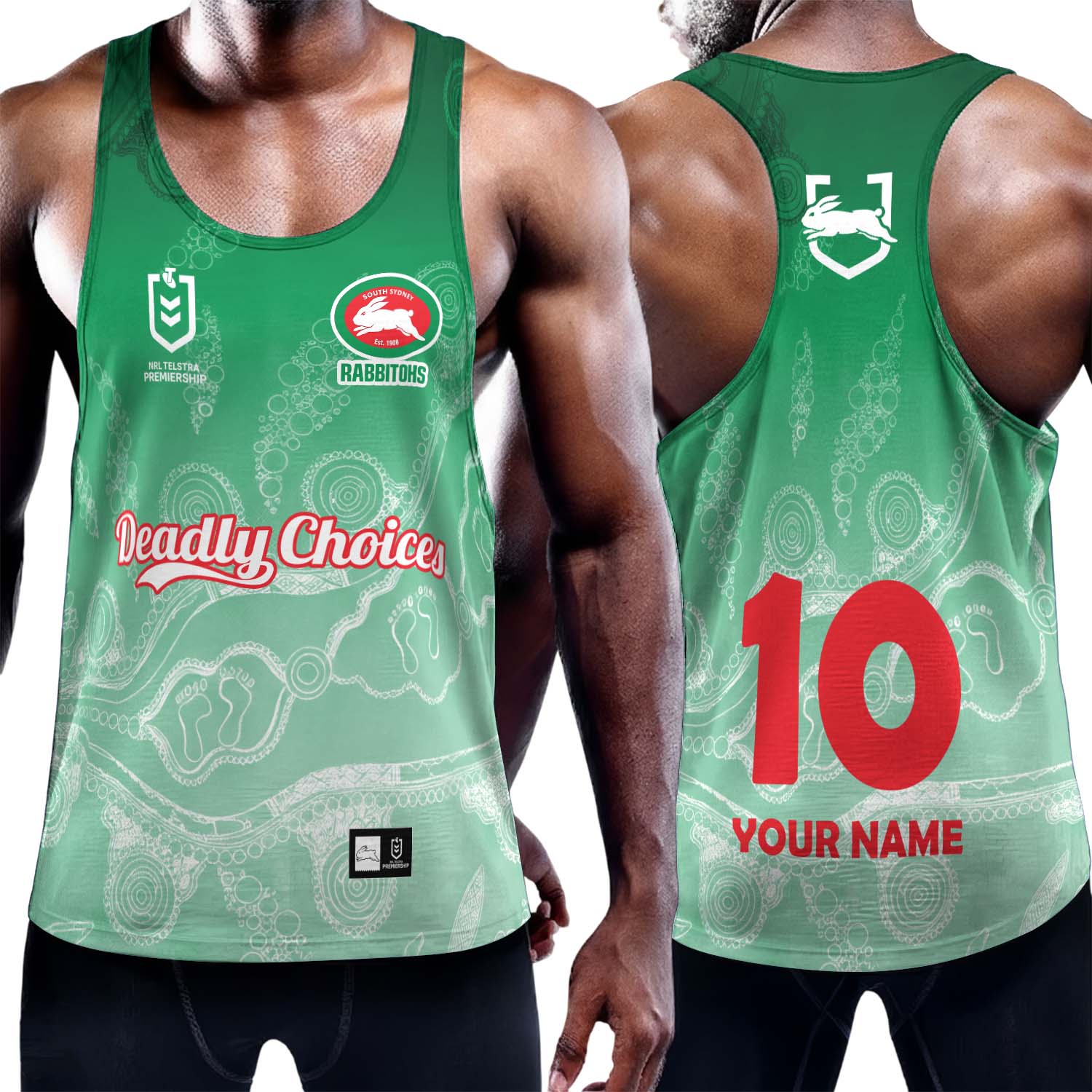 Auspiritmerch South Sydney Rabbitohs Personalized Unisex Tank Top Gift For Fans