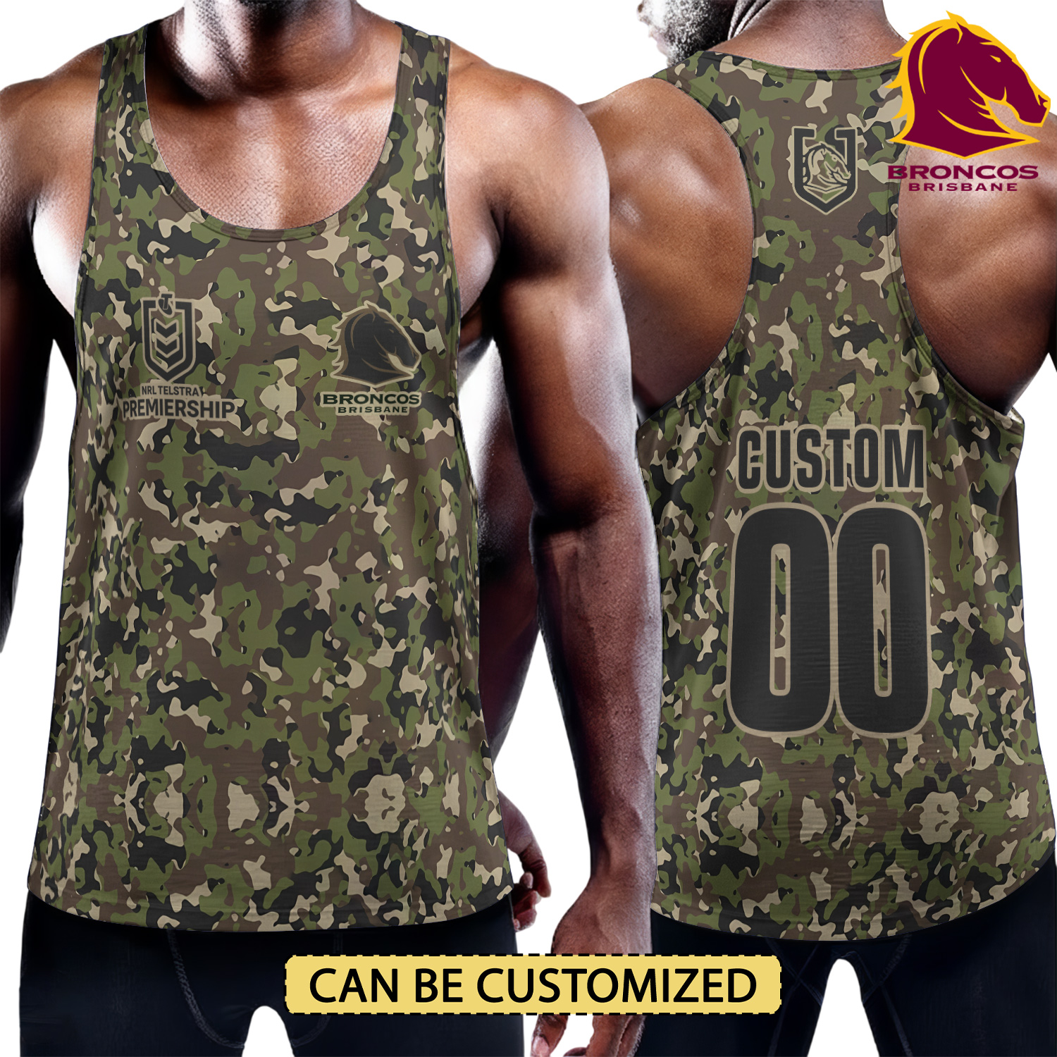 Auspiritmerch Brisbane Broncos Personalized Unisex Tank Top Gift For Fans