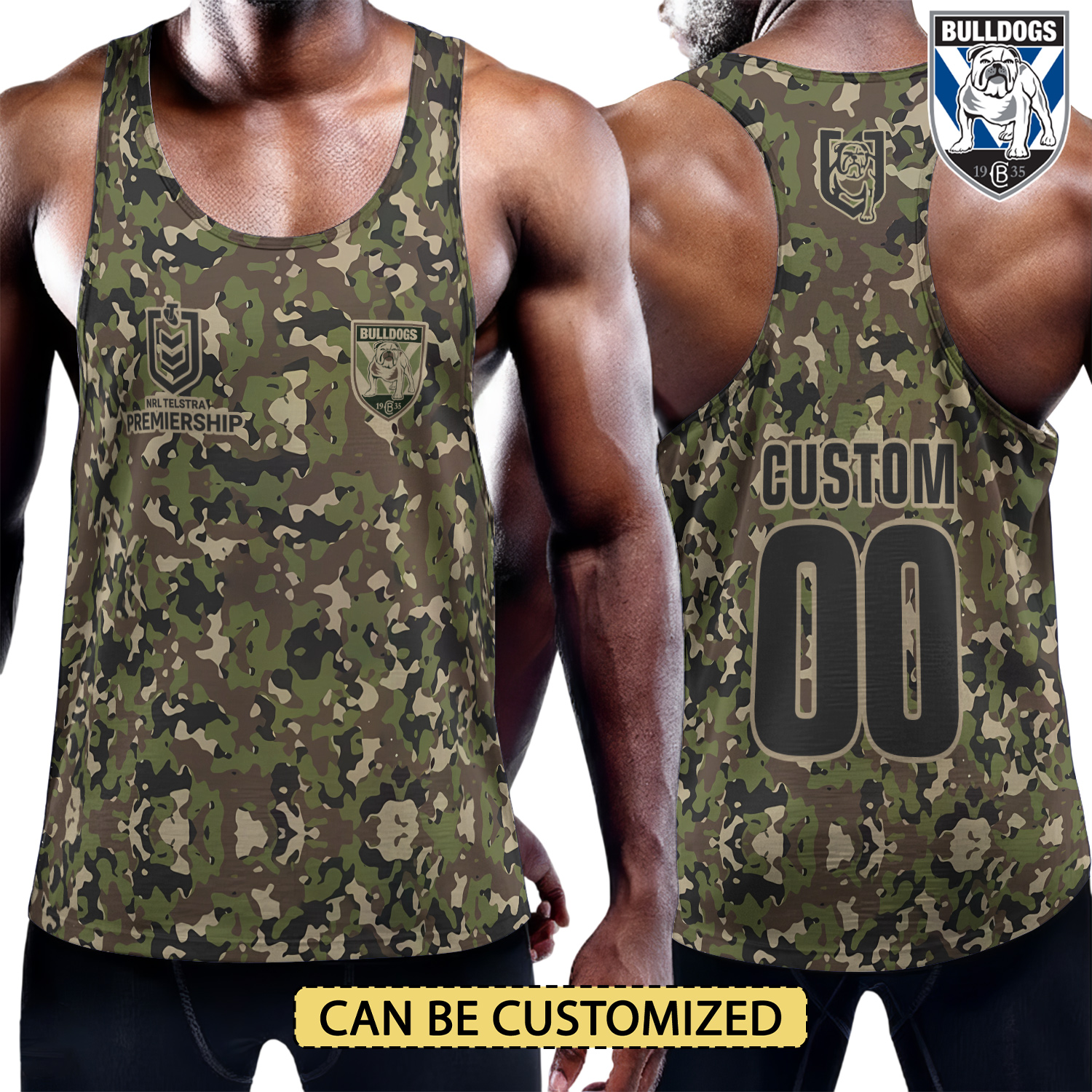 Auspiritmerch Canterbury-Bankstown Bulldogs Personalized Unisex Tank Top Gift For Fans