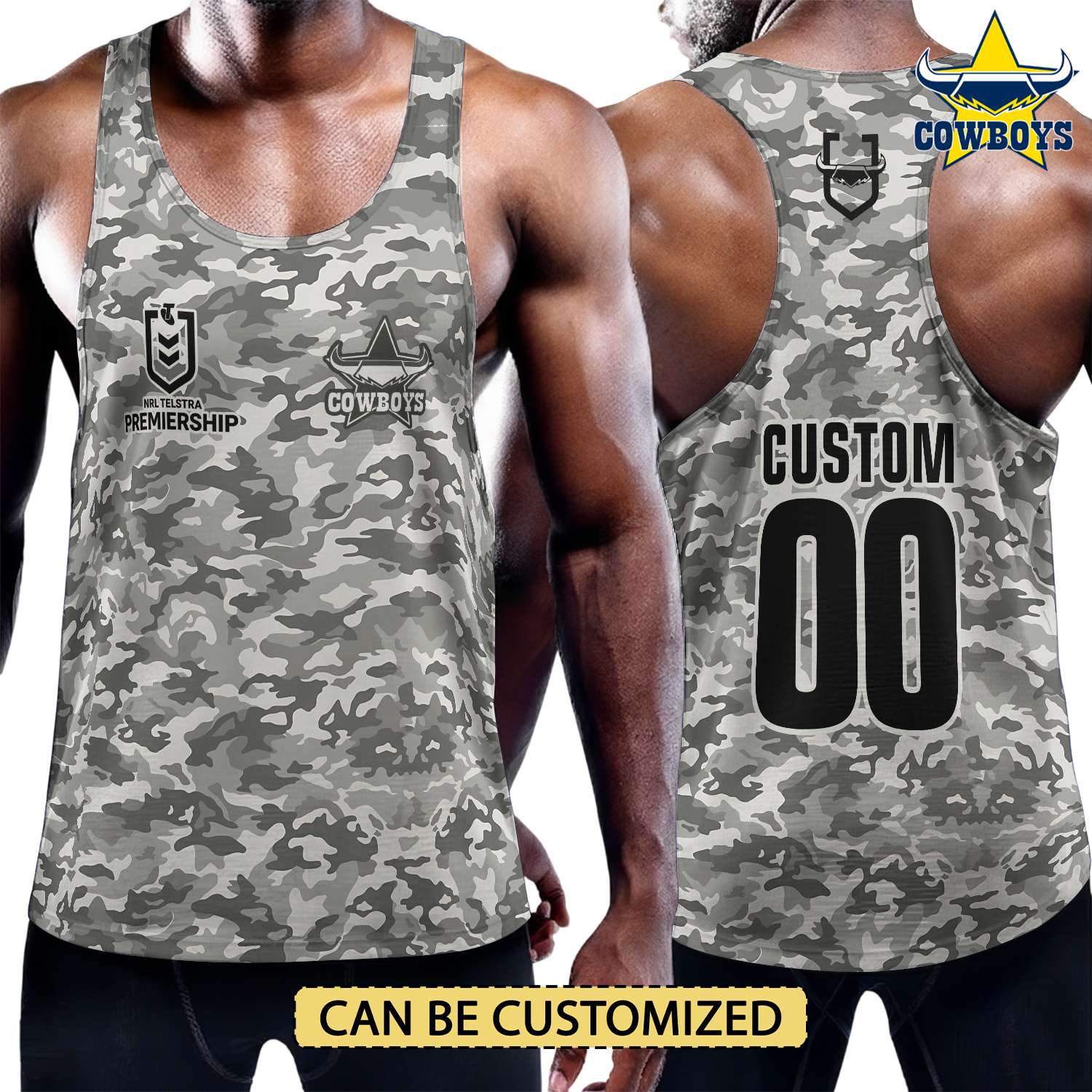 Auspiritmerch North Queensland Cowboys Personalized Unisex Tank Top Gift For Fans