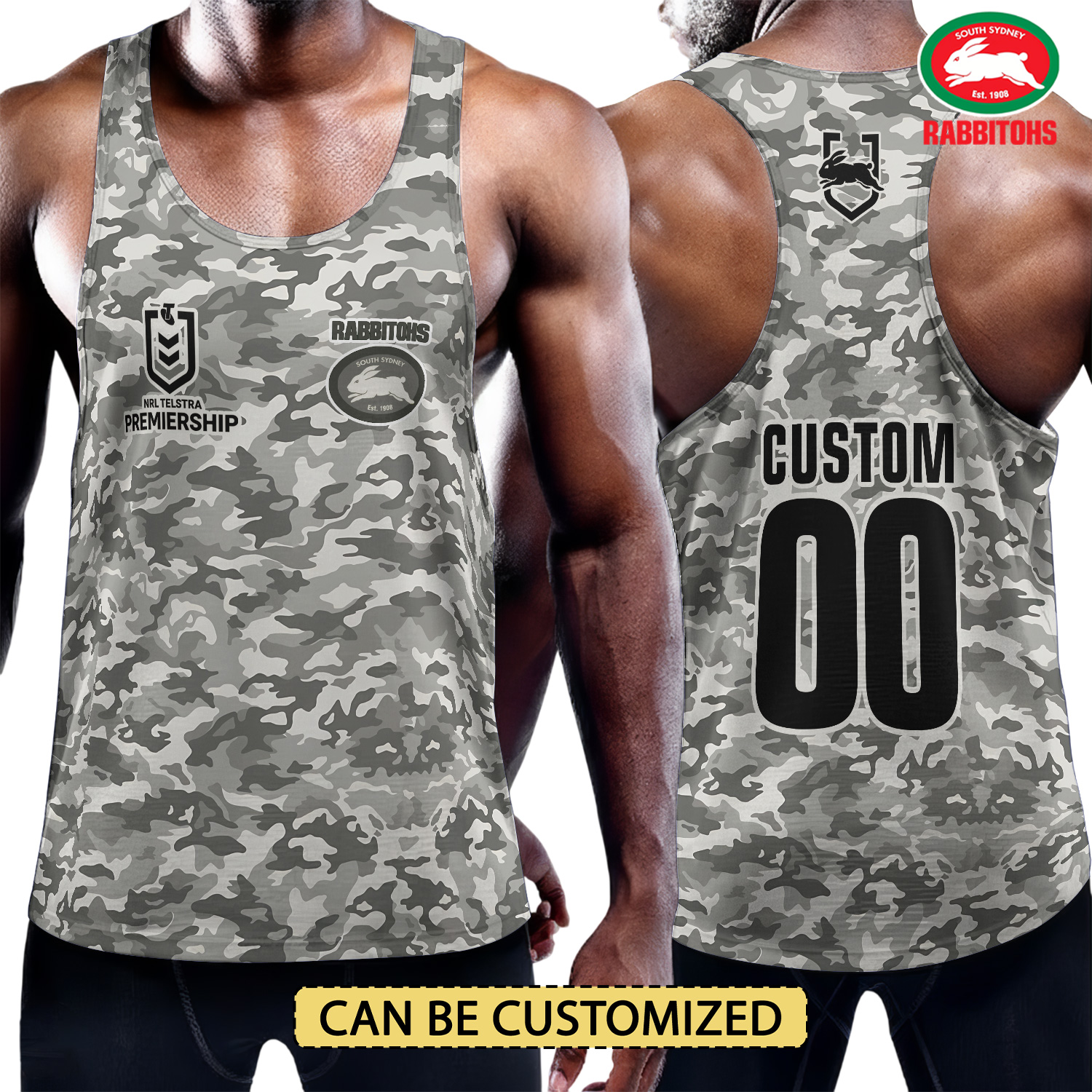 Auspiritmerch South Sydney Rabbitohs Personalized Unisex Tank Top Gift For Fans