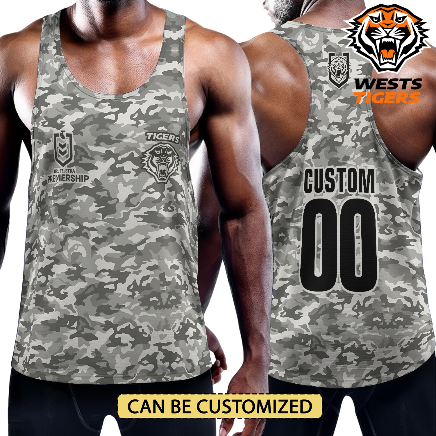 Auspiritmerch Wests Tigers Personalized Unisex Tank Top Gift For Fans