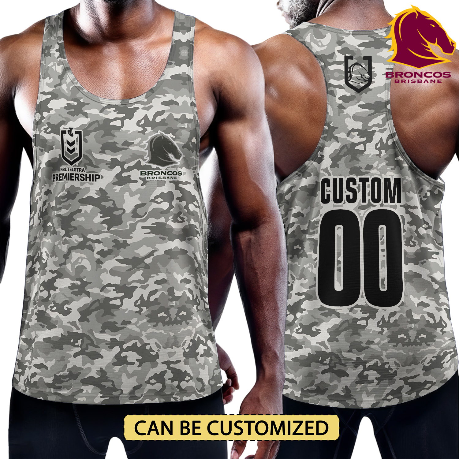 Auspiritmerch Brisbane Broncos Personalized Unisex Tank Top Gift For Fans