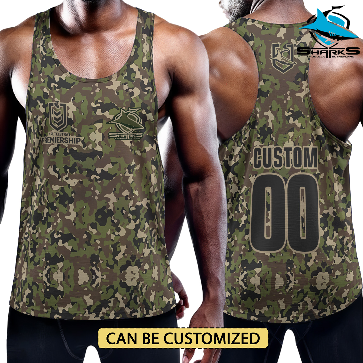 Auspiritmerch Cronulla-Sutherland Sharks Personalized Unisex Tank Top Gift For Fans