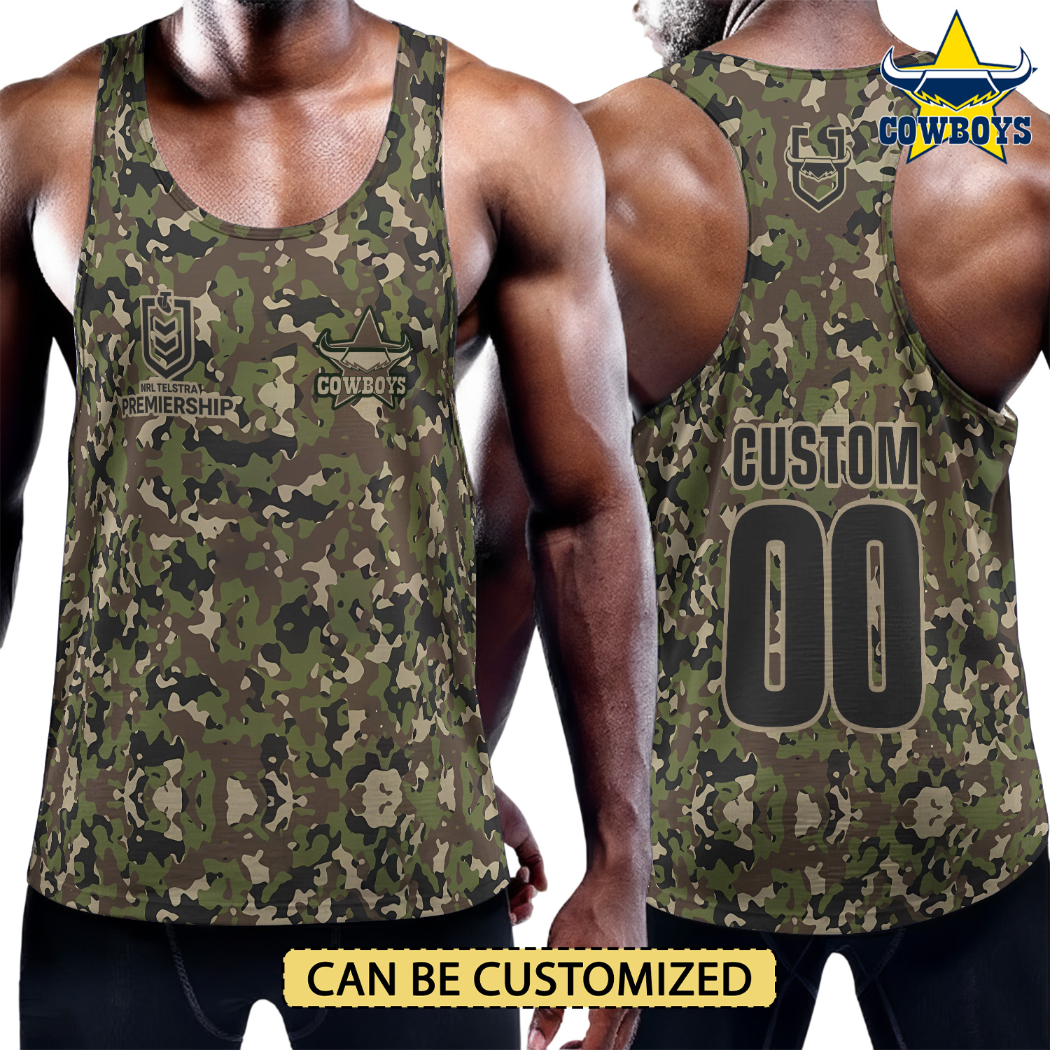 Auspiritmerch North Queensland Cowboys Personalized Unisex Tank Top Gift For Fans