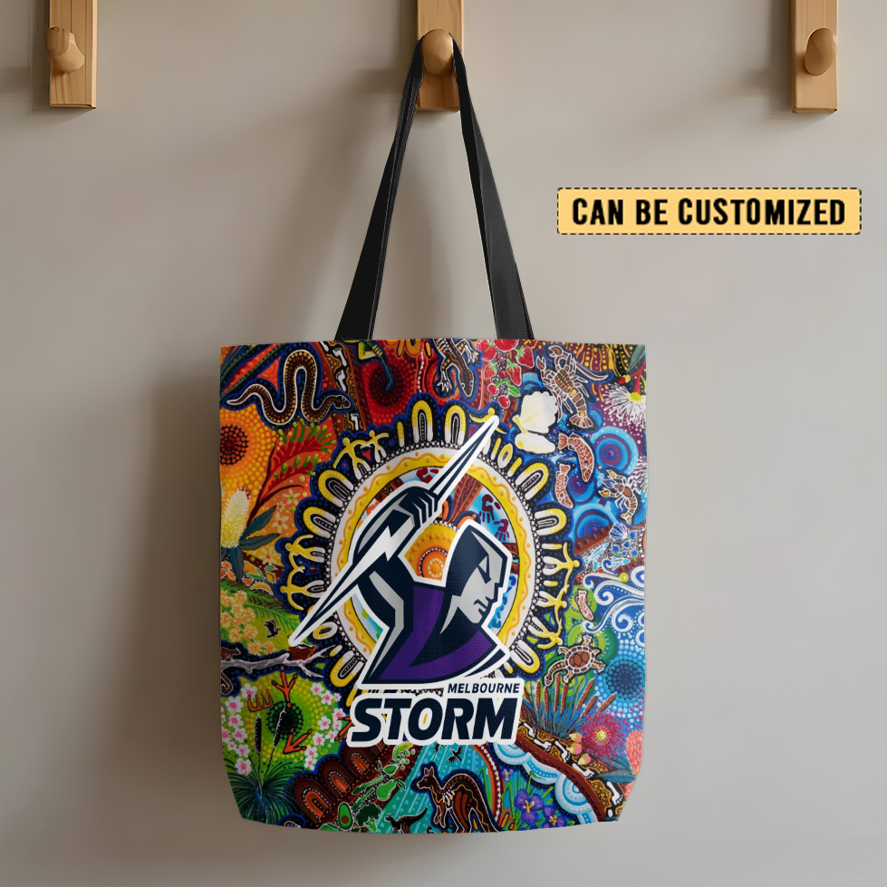 Auspiritmerch Melbourne Storm Personalized Tote Bags Gift For Fans