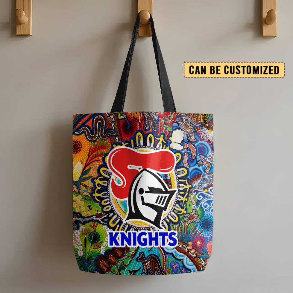 Auspiritmerch Newcastle Knights Personalized Tote Bags Gift For Fans