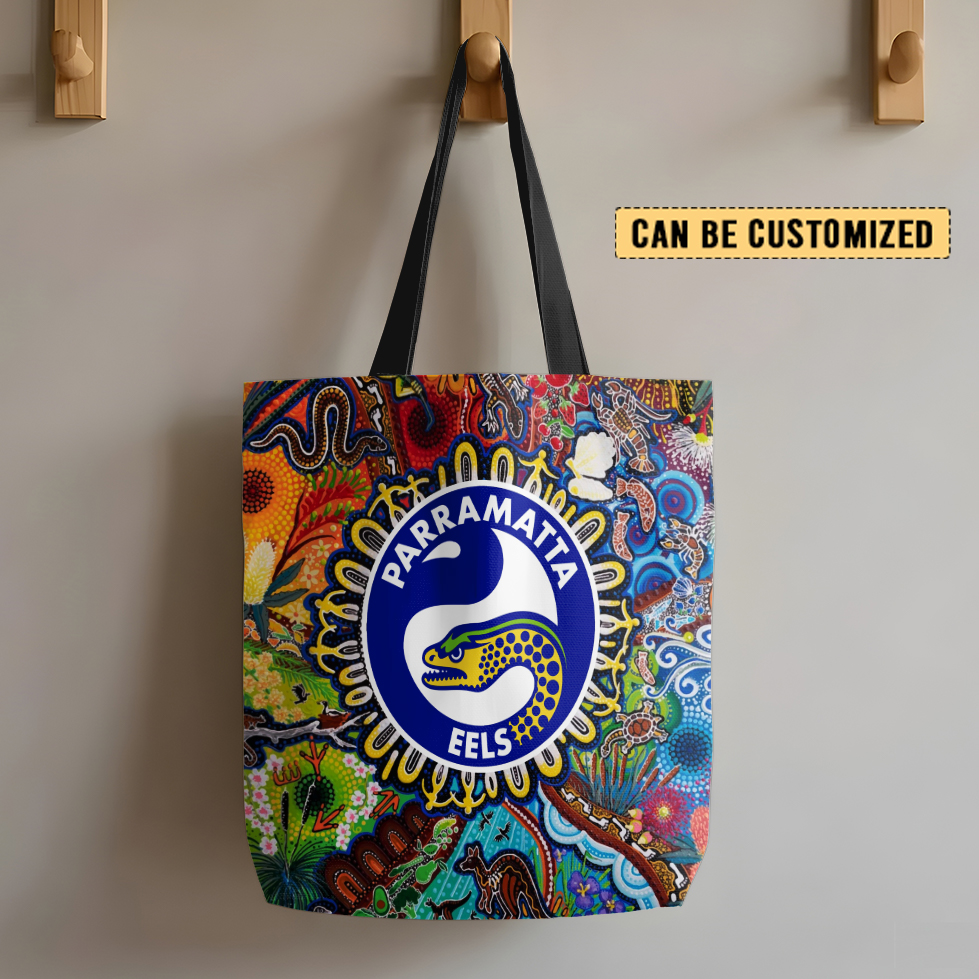 Auspiritmerch Parramatta Eels Personalized Tote Bags Gift For Fans