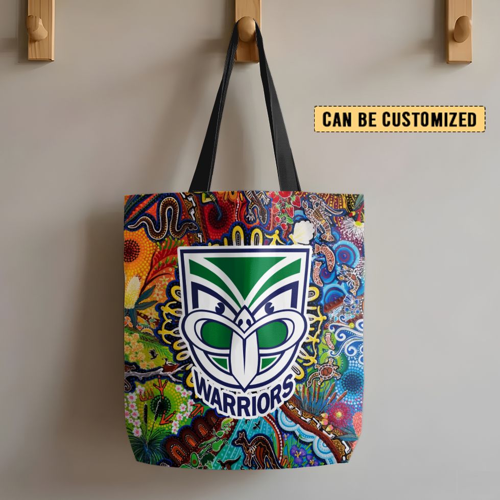 Auspiritmerch New Zealand Warriors Personalized Tote Bags Gift For Fans