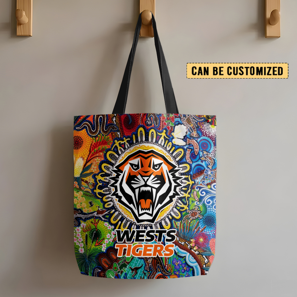 Auspiritmerch Wests Tigers Personalized Tote Bags Gift For Fans