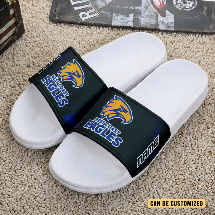 Auspiritmerch West Coast Eagles Personalized Sports Slippers Gift For Fans