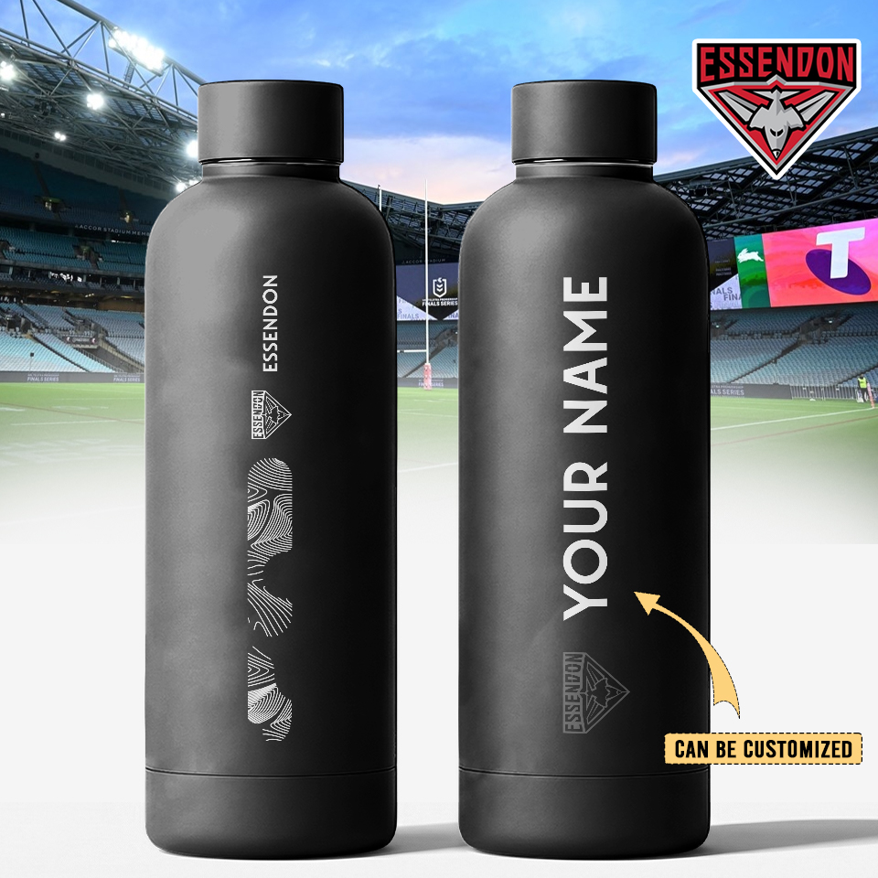 Auspiritmerch Essendon Personalized Metal Water Bottle Gift For Fans