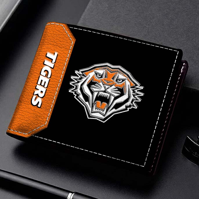 Auspiritmerch Wests Tigers Personalized Leather Wallet Gift For Fans