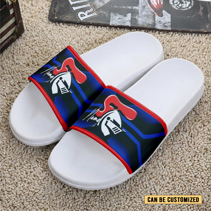 Auspiritmerch Newcastle Knights Personalized Sports Slippers Gift For Fans