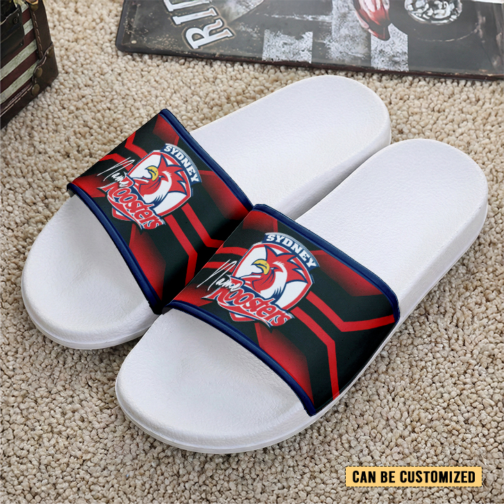 Auspiritmerch Sydney Roosters Personalized Sports Slippers Gift For Fans