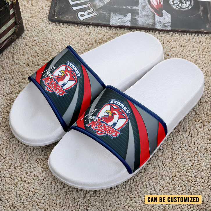 Auspiritmerch Sydney Roosters Personalized Sports Slippers Gift For Fans