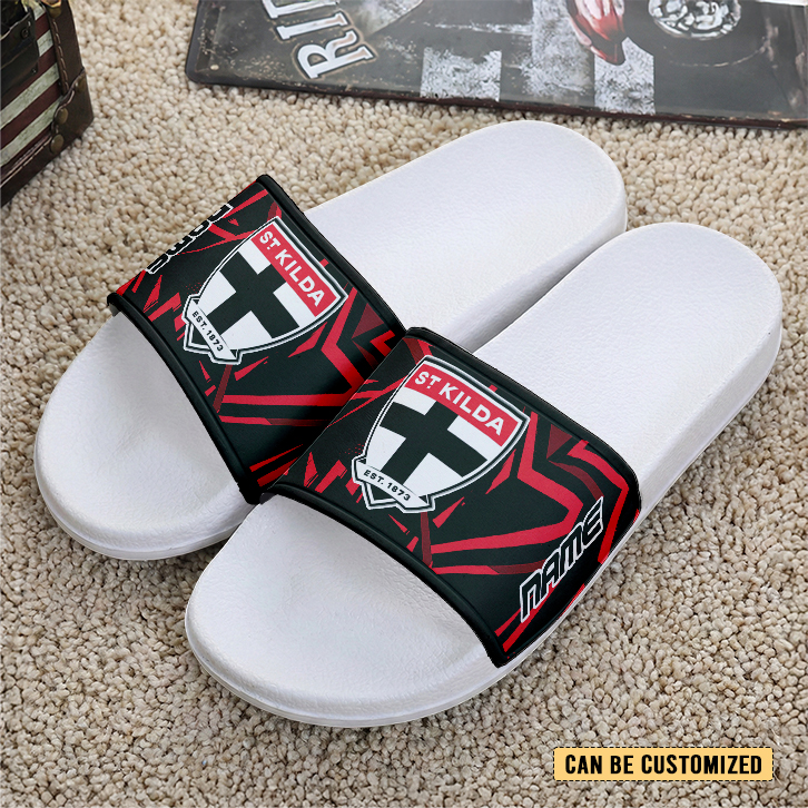 Auspiritmerch St Kilda Saints Personalized Sports Slippers Gift For Fans