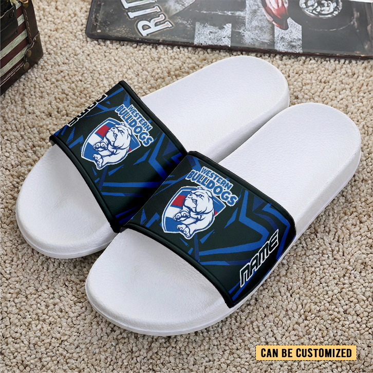 Auspiritmerch Western Bulldogs Personalized Sports Slippers Gift For Fans