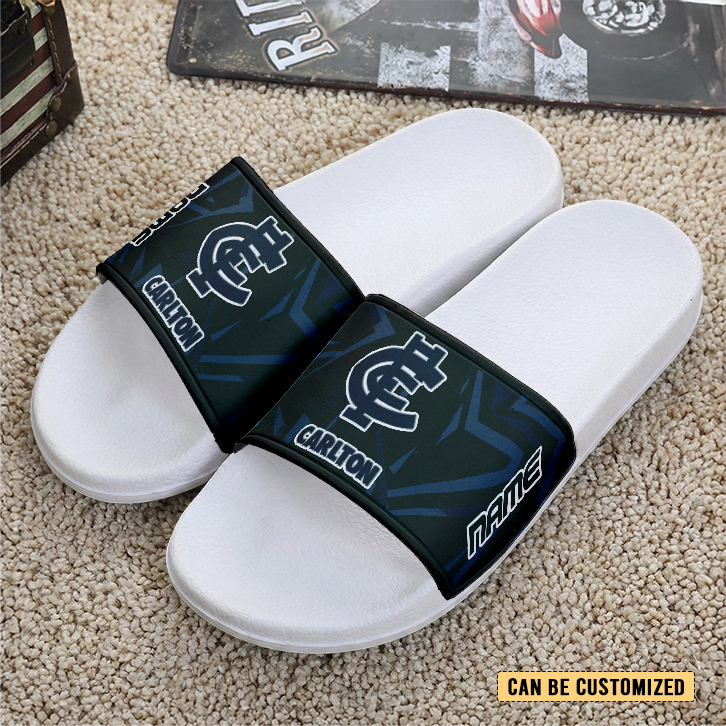Auspiritmerch Carlton Blues Personalized Sports Slippers Gift For Fans