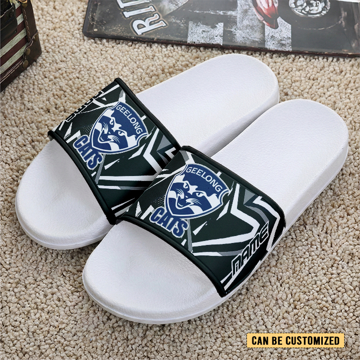Auspiritmerch Geelong Cats Personalized Sports Slippers Gift For Fans