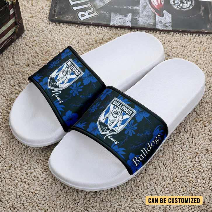Auspiritmerch Canterbury-Bankstown Bulldogs Personalized Sports Slippers Gift For Fans