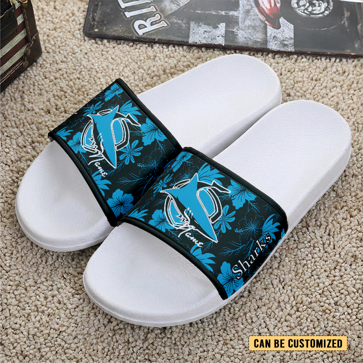 Auspiritmerch Cronulla-Sutherland Sharks Personalized Sports Slippers Gift For Fans